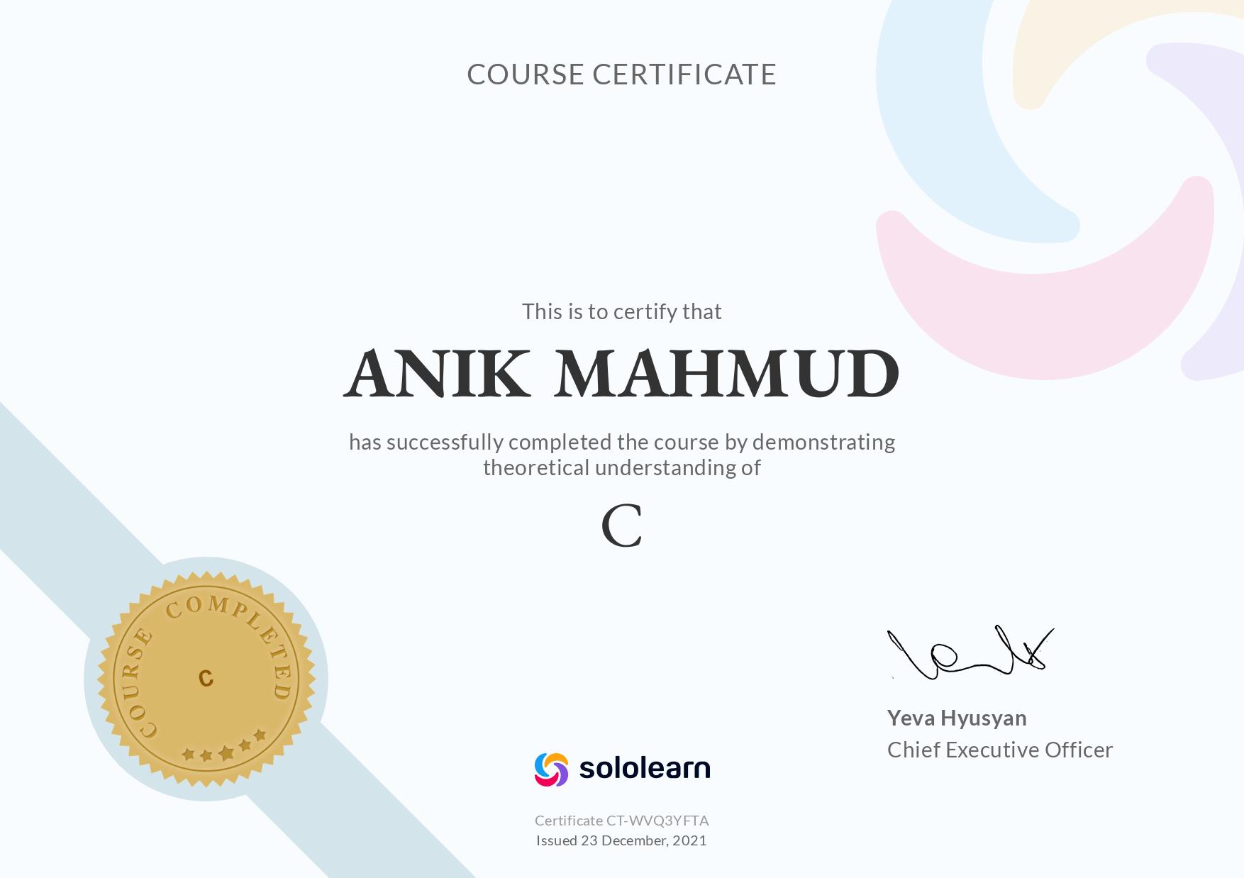 C certification